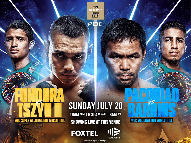 Manny Pacquiao v Mario Barrios | Sebastian Fundora v Tim Tszyu 2
