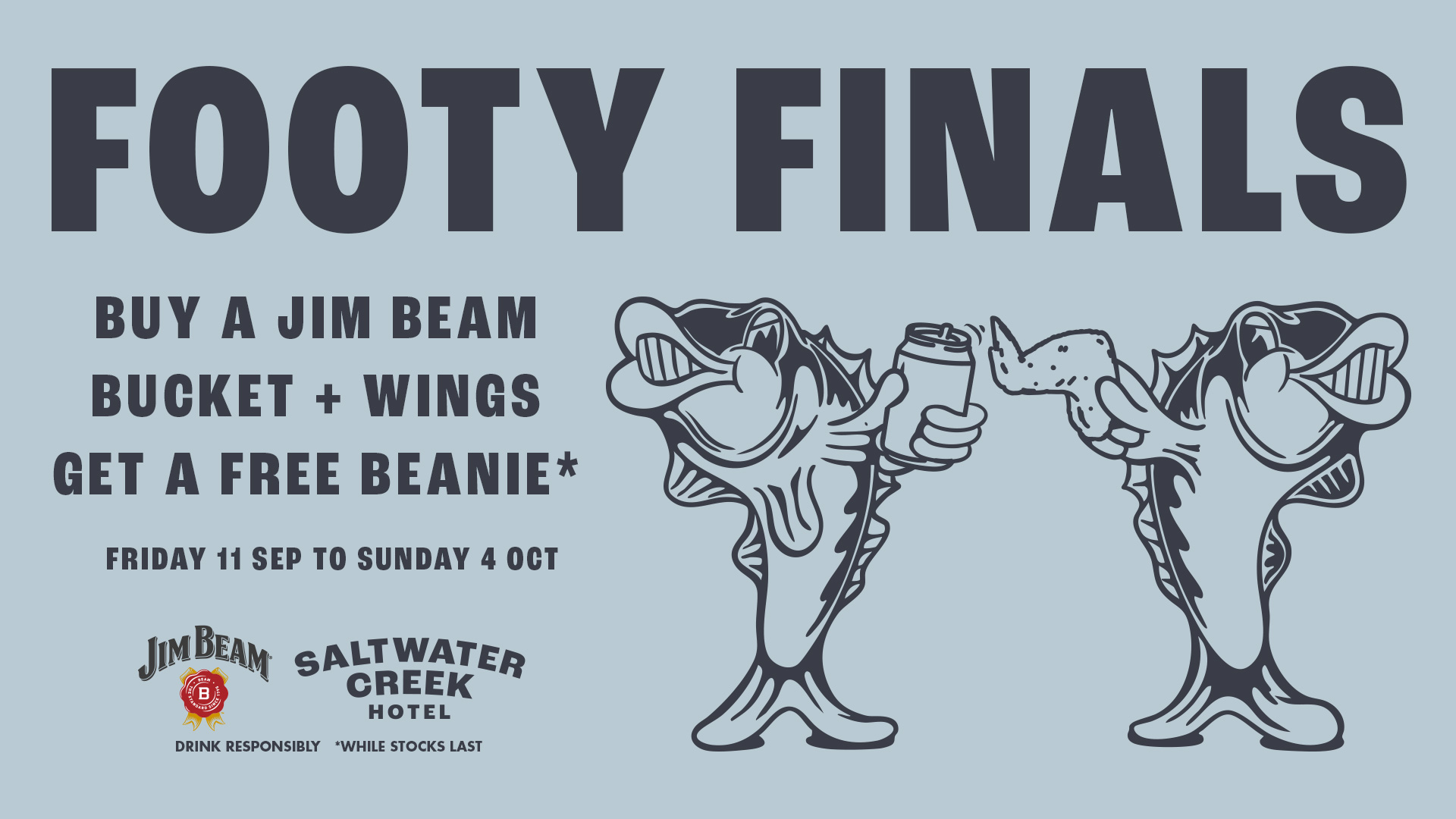 FOOTY FINALS BUCKET & WINGS